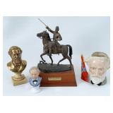Civil War Figures, Mug, Busts, & Bronze Sculpture