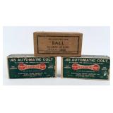 (3) Vintage Boxes of .45 ACP Rounds