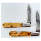(2) Russell Arrow Single Blade Barlow Knives