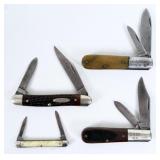 (4) Case Pocket Knives