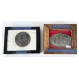 Civil War Eagle Breast Plate & U. S. Belt Buckle