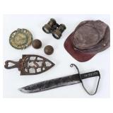 Group of Souvenir Confederate Trivets, Etc.