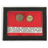 Civil War Kentucky Military Institute Cadet Button