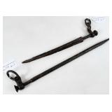 Civil War Excavated Cast Iron Horse Picket Pins