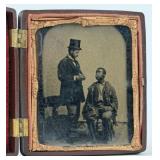 Mid 19th C. Tintype of Dr/Medicine Salesman