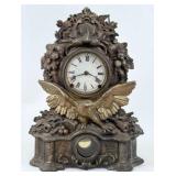 19th C. N. Muller & Sons Cast Iron Front Clock
