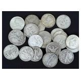 (23) U.S. Silver Half Dollars