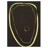 10Kt. & 14Kt. Gold Jewelry, Total Weight