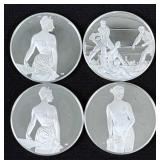 (4) 1975 Franklin Mint Sterling Proof Medals