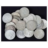 (20) 1922 Peace 90% Silver Dollars