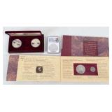 (4) Silver Dollars, American Eagle, Olympic, Etc.