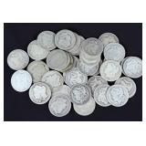 (40) Heavily Circulated Morgan Silver Dollars