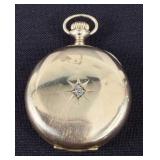 Waltham O Size 14Kt. Gold Ladies Watch w/ Diamond