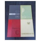 (4) Vintage 1960s High School Yearbooks