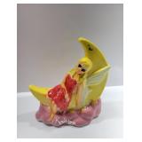 Porcelain Moon with Fairy Coin Bank