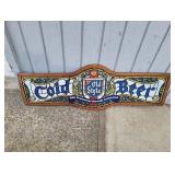 Vintage Cardboard Old Style Beer Sign