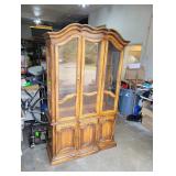 Vintage Stanley Wooden China Cabinet