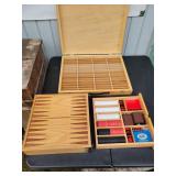 Budweiser Cassette Box & Deluxe Wooden Game Set