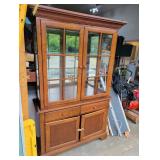 2-Piece Wooden China Cabinet/Hutch