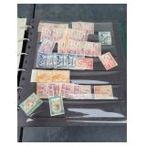 Binder of Assorted Stamps