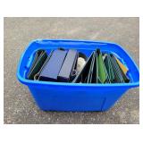 Storage Bin with Assorted EMPTY Stamp Binders