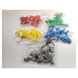 (5) Bags of Vintage Plastic Farm Animals