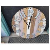 Large Wooden Old Town Clock Wall Clock