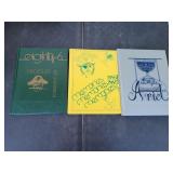 (3) Vintage High School Yearbooks