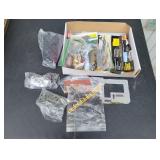 Box of Assorted Model Train Buildings & Parts