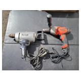 SEARS 1/2' Drill & Black/Decker Drill