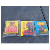 (3) Vintage 1980s Sealed Star Wars Card Packs