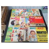 (18) Assorted Vintage MAD Magazines