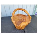 Quality Wooden Burl Storage Basket