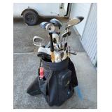 Assorted Golf Clubs with Bag & Balls