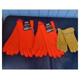 (2) Kinco PVC Gloves & Leather Gloves