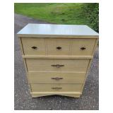 Vintage Wooden 4-Drawer Clothing Dresser