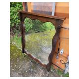 Vintage Wooden Dresser Mirror