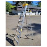 WERNER 8-Foot Metal Ladder, 225 lb. Capacity