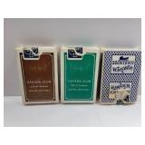 (3) Vintage Casino Promotional Decks