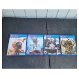 (4) Assorted PS4 Video Games