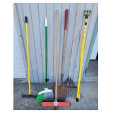 Rakes, Brooms, Shovel, Light Bulb Changer & More