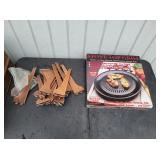 Bronze Tone Metal Shelf Brackets & Stove Top Grill