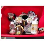 Tub of Assorted Decorative Houseware