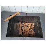 Box of Assorted Rusty Railroad Spikes