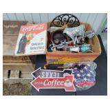 Box of Assorted Wall Signs & Home Decor