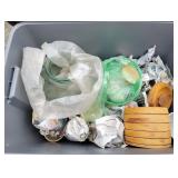 Large Glass Vase & Other Kitchenware