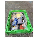 Box of Hand Tools, Hardware & Automotive