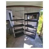 (2) Plastic 4-Tier Shelves