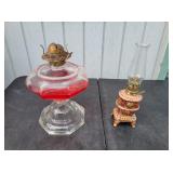 (2) Vintage Oil Lamps