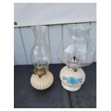 (2) Vintage Oil Lamps